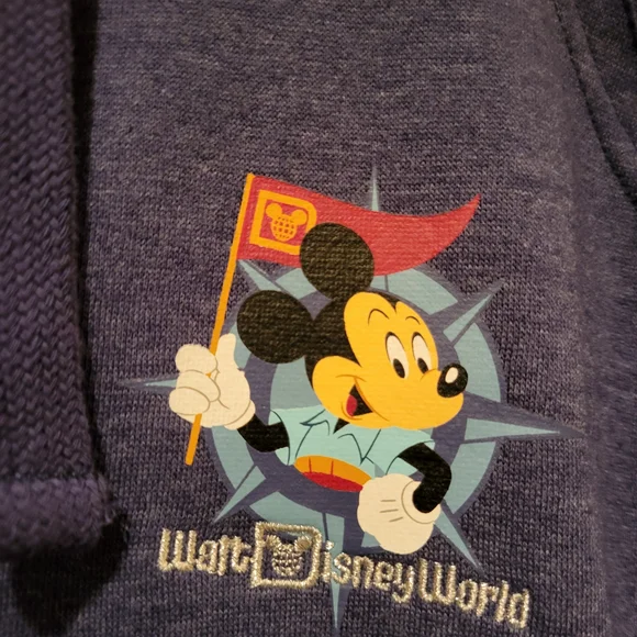 Disney Blue Hoodie with Mickey Mouse Graphic